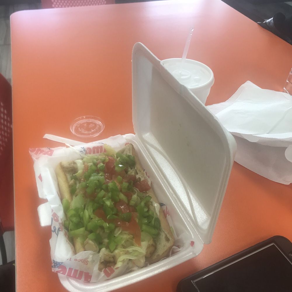 grilled chicken Philly with everything on it grilled chicken Philly with everything on it