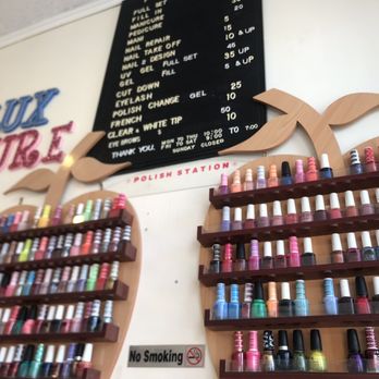 Rainbow Hand & Nail - Price board and polish - Nail Salons Near Me - Baltimore, Maryland