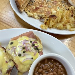 Greek Omelette, Salmon Benedict Greek Omelette, Salmon Benedict