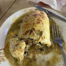 Wet beef burrito