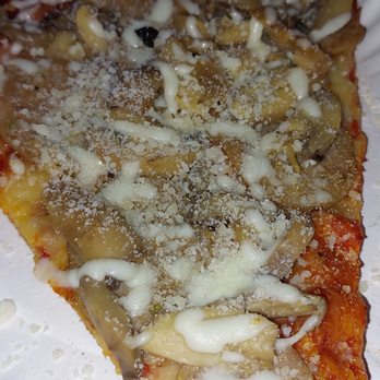 Angelina's Pizzeria - Slice of Mushroom sausage pizza $7 - Pizza Near Me - Key West, Florida Angelina's Pizzeria - Slice of Mushroom sausage pizza $7 - Pizza Near Me - Key West, Florida