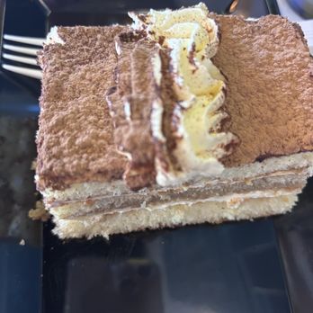 Haraz Coffee House - Cake- not sure of the name but looked like tiramisu but didn't taste like much and the icing interesting. - Coffee & Tea Near Me - Roseville, California
