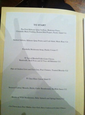 Menu photo 2 Chez Hans Cashel, TA