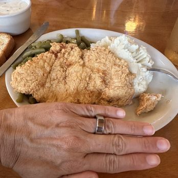Blackbeards' Restaurant - Chicken fried chicken--very large portions. - Seafood Near Me - South Padre Island, Texas Blackbeards' Restaurant - Chicken fried chicken--very large portions. - Seafood Near Me - South Padre Island, Texas