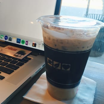 7 Leaves Cafe - My drink + Stamp Card + Laptop for studying - Coffee & Tea Near Me - Cypress, California 7 Leaves Cafe - My drink + Stamp Card + Laptop for studying - Coffee & Tea Near Me - Cypress, California
