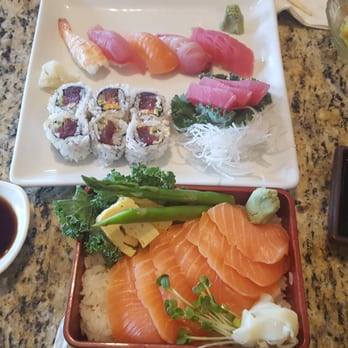 Ariake - Sushi and sashimi lunch; salmon donburi - Japanese Near Me - Reston, Virginia