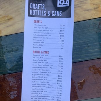 18bin - Beer menu - Bars Near Me - Las Vegas, Nevada