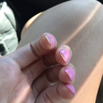 Bling Nails & Spa - Got the powder manicure. After A week, six nails chipped while I was on vacation! They don't know how to do it! - Nail Salons Near Me - Orange, California