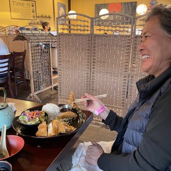 Sushi Time - Someone was so thrilled with her pork katsu she could barely contain herself . Enough to feed four-- the boys took 1/2 home. - Sushi Bars Near Me - Seaside, California