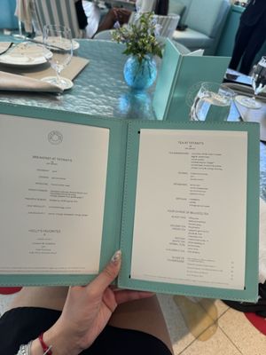 Menu photo 1 Tiffany's Blue Box Cafe New York, NY Menu photo 1 Tiffany's Blue Box Cafe New York, NY