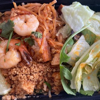 Thai Basil - Pad Thai with salad lunch menu. Not authentic. This is toned down to locals' taste. Ketchup taste. Skip this. - Thai Near Me - Vancouver, British Columbia Thai Basil - Pad Thai with salad lunch menu. Not authentic. This is toned down to locals' taste. Ketchup taste. Skip this. - Thai Near Me - Vancouver, British Columbia