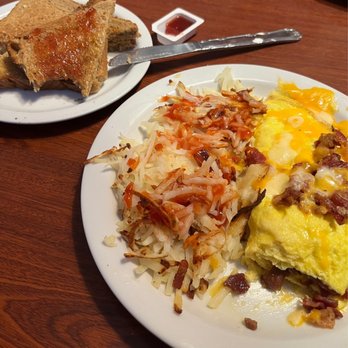 Corky's Kitchen & Bakery - Senior 2-Item Omelette with Hash Browns & Toast - Bakeries Near Me - Yucaipa, California