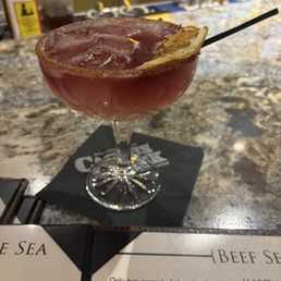 Golden Rose margarita. Beef Wellington. Golden Rose margarita. Beef Wellington.
