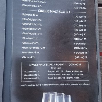 Chart House - spirits menu 6-2019 - Seafood Near Me - Weehawken, New Jersey