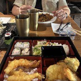 Shrimp Tempura bento box.