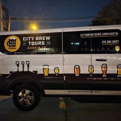 City Brew Tours Austin - The super comfy van