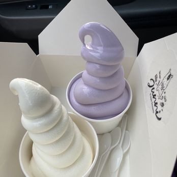 Junni Desserts - Milk and taro soft serve - Desserts Near Me - Folsom, California