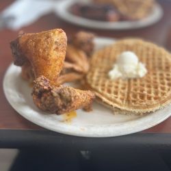Chicken and waffles