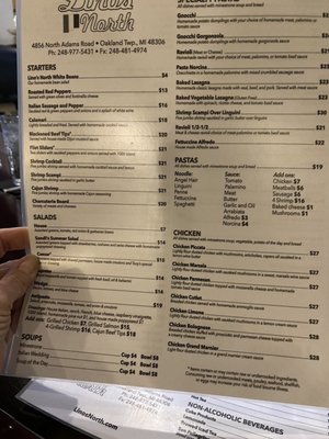 Menu photo 6 Lino's North Rochester, MI