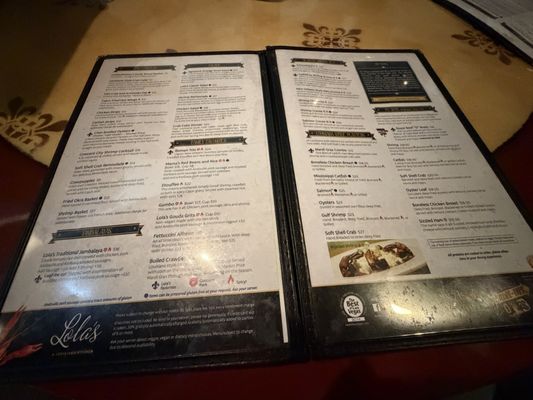 Menu photo 1 Lola's A Louisiana Kitchen Las Vegas, NV
