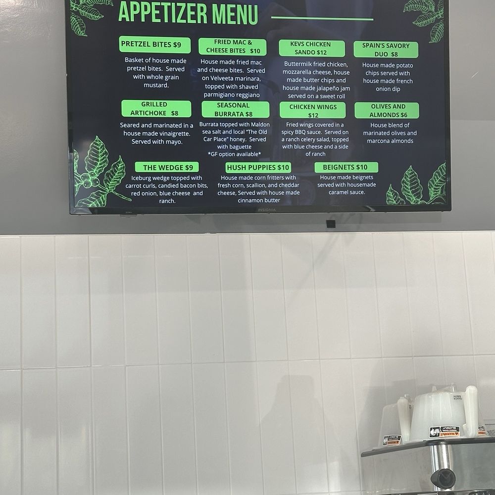 Appetizer menu Appetizer menu