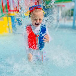 Plain Township Pool - Who doesn't love a good bucket of water dumped on their head?!