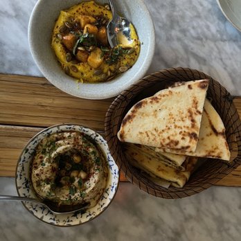 Barcha - Top (Kabocha hummus) bottom (classic hummus) - Mediterranean Near Me - San Francisco, California Barcha - Top (Kabocha hummus) bottom (classic hummus) - Mediterranean Near Me - San Francisco, California