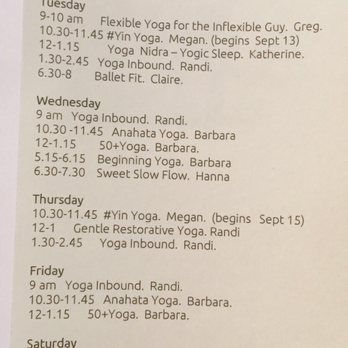Weaverville Yoga - September 2016 schedule - Yoga Near Me - Weaverville, North Carolina