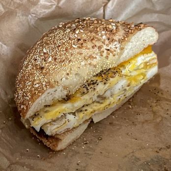 Einstein Bros. Bagels - Toasted bagel, egg and cheddar - Sandwiches Near Me - Long Beach, California Einstein Bros. Bagels - Toasted bagel, egg and cheddar - Sandwiches Near Me - Long Beach, California