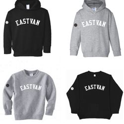 Grubwear - Crested EAST VAN Kids Crew neck sweats!