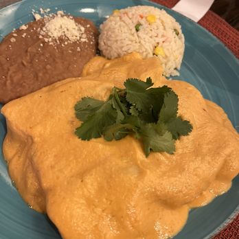 Sabor A Oaxaca - Shrimp Enchiladas with Almond Mole Sauce - Mexican Near Me - Rancho Cucamonga, California