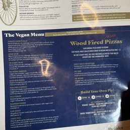 Vegan menu! Vegan menu!