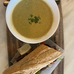 Soup and half Pick Any Small Sandwich with a Cup of Soup Soup and half Pick Any Small Sandwich with a Cup of Soup
