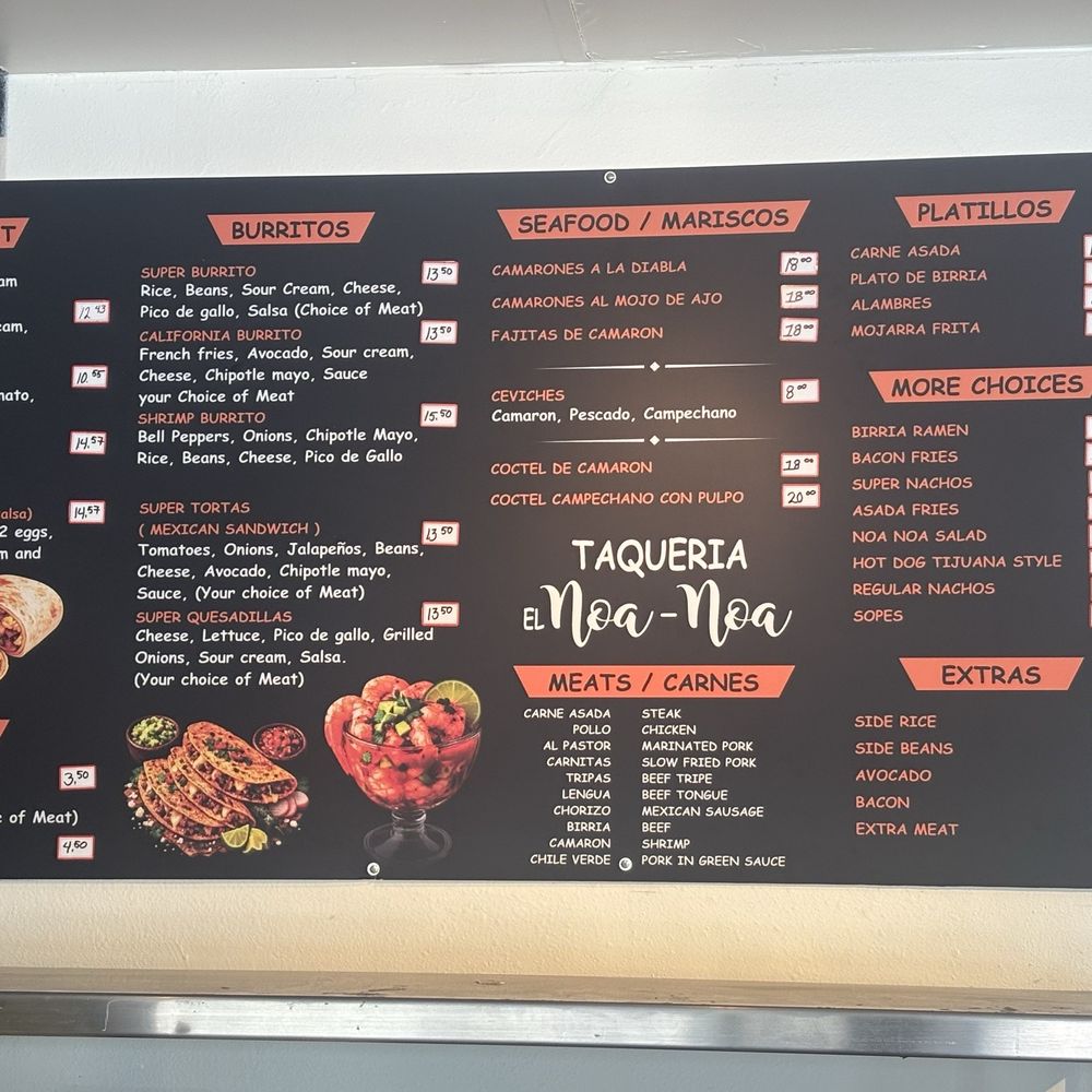 Taqueria El Noa-Noa - Menu - Mexican Near Me - Santa Clara, California Taqueria El Noa-Noa - Menu - Mexican Near Me - Santa Clara, California