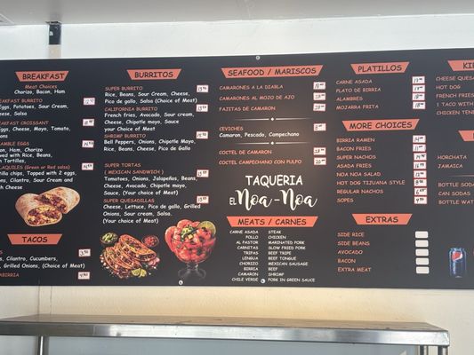 Menu photo 1 Taqueria El Noa-Noa Santa Clara, CA Menu photo 1 Taqueria El Noa-Noa Santa Clara, CA