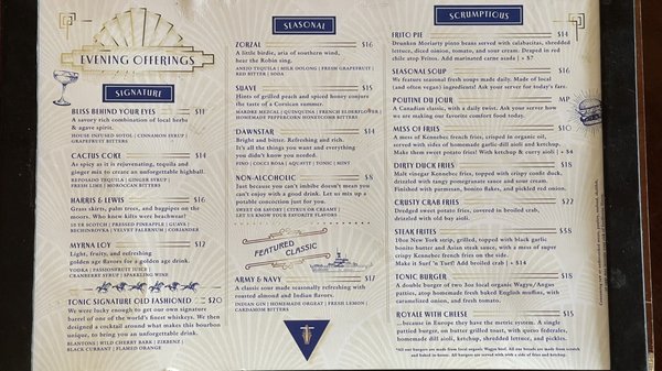 Menu photo 3 Tonic Santa Fe, NM