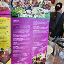 La Morenita - Menu