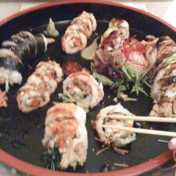 Sushi Ya - (We ate two pieces before taking the picture...) Our Sushi Plate - Sushi Bars Near Me - Kennewick, Washington Sushi Ya - (We ate two pieces before taking the picture...) Our Sushi Plate - Sushi Bars Near Me - Kennewick, Washington