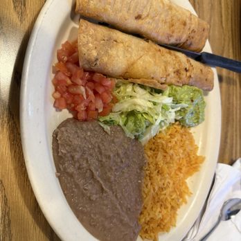 Chakas Mexican Restaurant - Chicken Flautas (2) - Mexican Near Me - Denver, Colorado