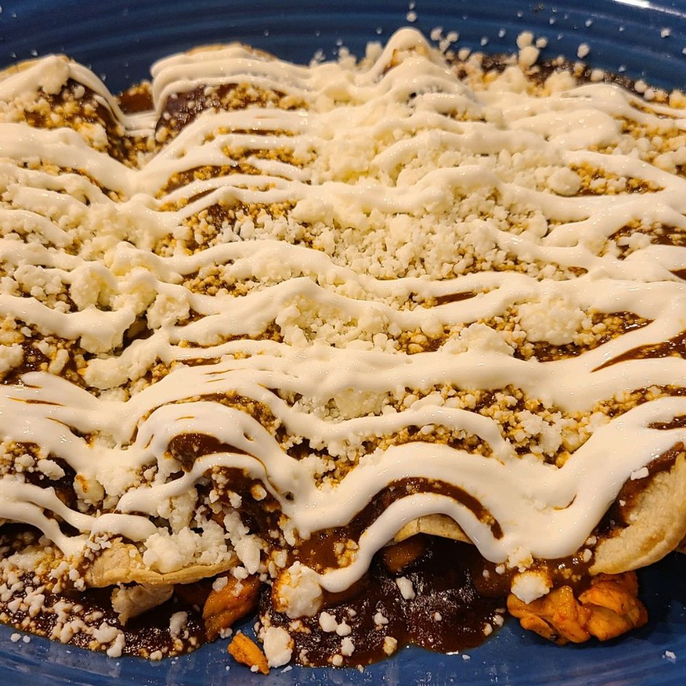 Besitos Mexican Kitchen - Anniston - Mole Enchiladas (Enmoladas) - Mexican Near Me - Anniston, Alabama Besitos Mexican Kitchen - Anniston - Mole Enchiladas (Enmoladas) - Mexican Near Me - Anniston, Alabama