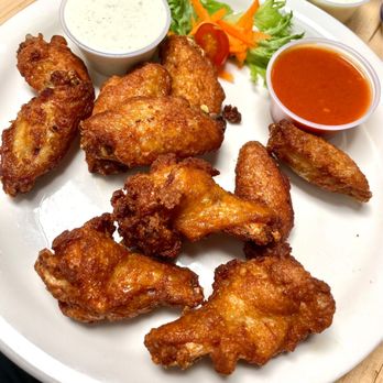 Alaskan Burger & Brew - Infierno Wings w/ sauce on the side - Burgers Near Me - Anchorage, Alaska Alaskan Burger & Brew - Infierno Wings w/ sauce on the side - Burgers Near Me - Anchorage, Alaska