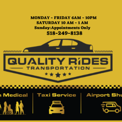 Quality Rides Transportation - Need a Safe & Reliable Ride in Columbia or Greene County?
Quality Rides Transportation is here to suffice!
