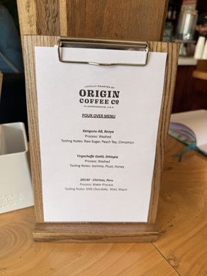 Menu photo 1 Origin Coffee Lake Placid, NY Menu photo 1 Origin Coffee Lake Placid, NY