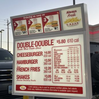 In-N-Out Burger - Menu (Oct 2026) - Burgers Near Me - Sparks, Nevada