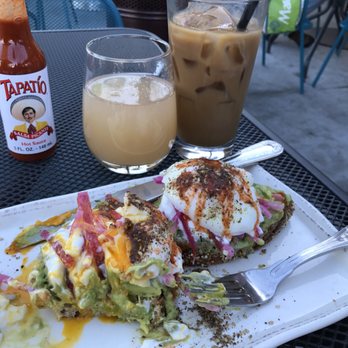 Sheldon's Service Station - Z'atar toast, mimosa, and cold brew - Cafes Near Me - La Mesa, California Sheldon's Service Station - Z'atar toast, mimosa, and cold brew - Cafes Near Me - La Mesa, California