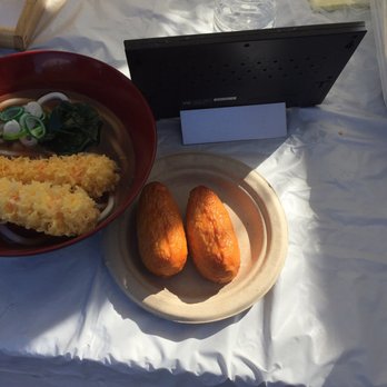 Kunugi Noodle - Inari and udon w tempura shrimp - Japanese Near Me - Foster City, California Kunugi Noodle - Inari and udon w tempura shrimp - Japanese Near Me - Foster City, California
