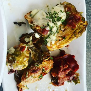 Chucks Fish - Bacon crusted Brussel sprouts , yum - Sushi Bars Near Me - Mobile, Alabama