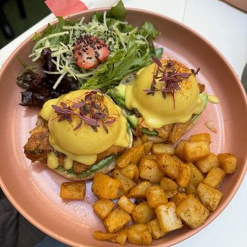 UT47 Kitchen & Bar - Vegan Salmon Egg's Benedict! Amazing dish overall, so filling! Everything tasted so fresh. - Breakfast & Brunch Near Me - New York, New York UT47 Kitchen & Bar - Vegan Salmon Egg's Benedict! Amazing dish overall, so filling! Everything tasted so fresh. - Breakfast & Brunch Near Me - New York, New York