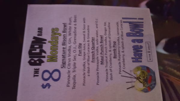 Menu photo 2 The Bison Bar Raleigh, NC