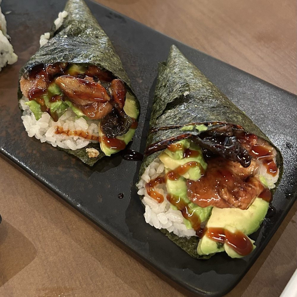 Machi Sushi - eel avocado hand roll - Japanese Near Me - Houston, Texas